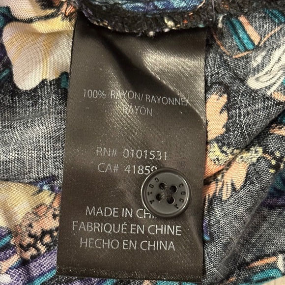 Coca Cola Hawaiian Shirt Mens XXL Black Floral Tropical Coca Cola Bottles Aloha - Picture 5 of 6